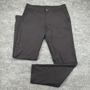 Lululemon Men's Commission Slim Fit Pants Warpstreme Obsidian Size 34x32 LM5ADBT